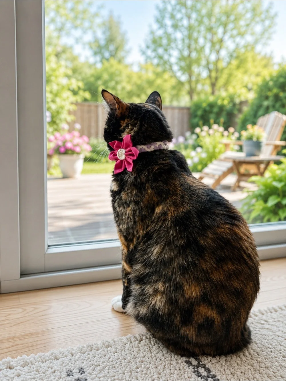 Handmade by Zink & Dot- Removable Pet Collar Floral Accessory